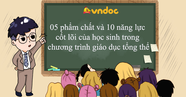 05 phẩm chất và 10 năng lực cốt lõi của học sinh trong chương trình