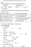 Đề kiểm tra học kì I lớp 6 môn tiếng Trung Quốc - Đề số 2