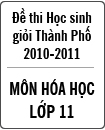 Đề thi học sinh giỏi thành phố Đà Nẵng môn Hóa lớp 11 năm học 2010 - 2011 (Có đáp án)