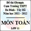 Đề thi Olympic cụm trường THPT Ba Đình - Tây Hồ năm học 2011 - 2012 môn Toán lớp 11