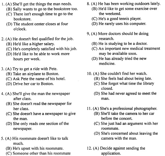 Đề thi TOEFL tháng 5 năm 2002