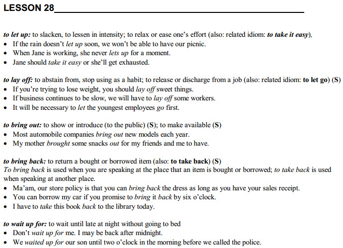 Học Tiếng Anh qua Idioms (Trình độ Advanced)