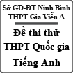 Đề thi thử THPT Quốc gia 2015 môn Tiếng Anh trường THPT Gia Viễn A, Ninh Bình (lần 1)