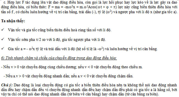 Giáo trình ôn thi Vật lý lớp 12 phần Dao động cơ học