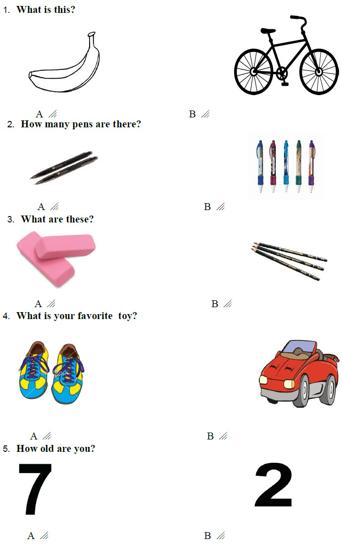 Đề thi đầu năm môn Tiếng Anh lớp 2 trường Tiểu học Tân Phú năm 2013 - 2014