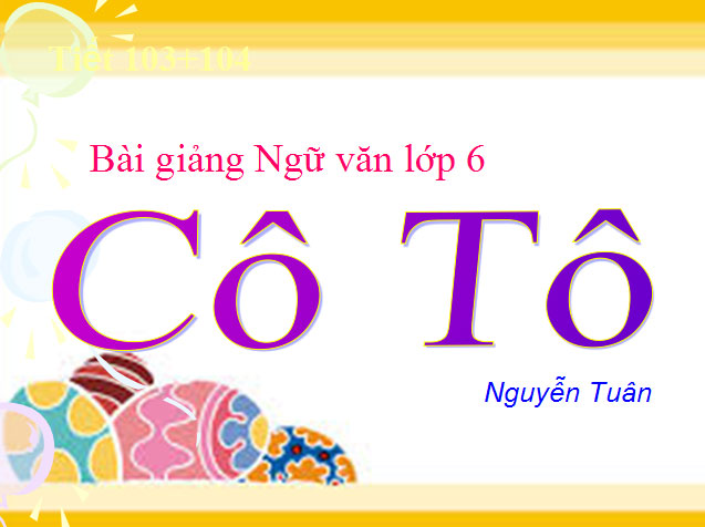  Cô Tô Ngữ văn 6