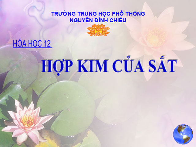 Hợp kim của Sắt Hóa học 12