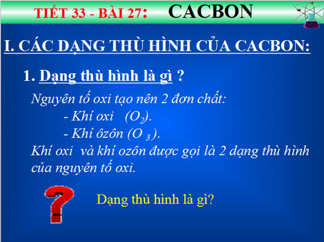Bài giảng Cacbon Bài 27 Cacbon