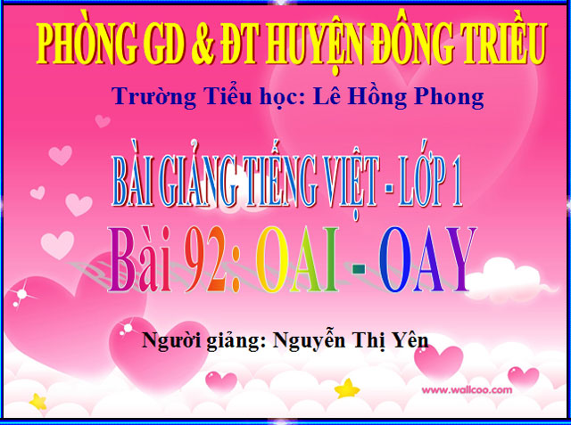 Học vần Oai
