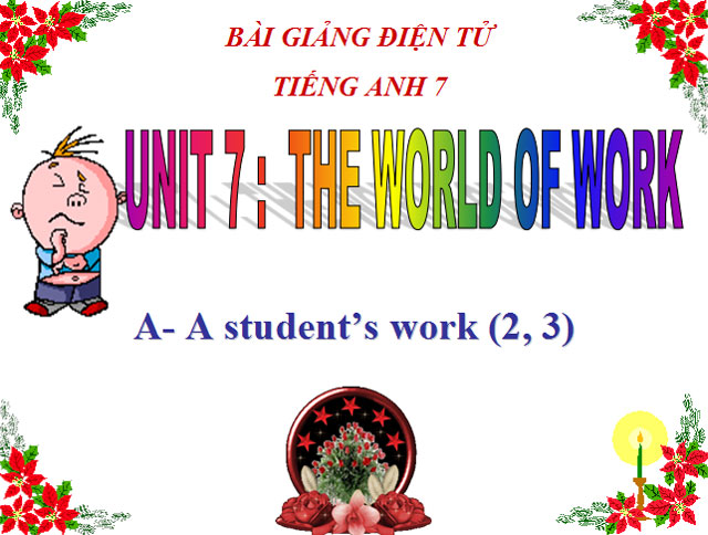  unit 7 The world of work