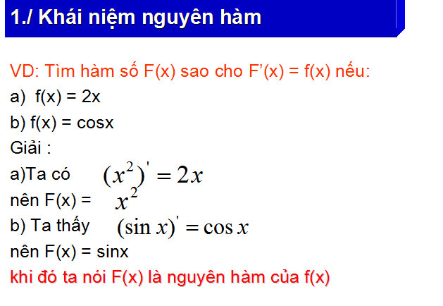 Nguyên hàm
