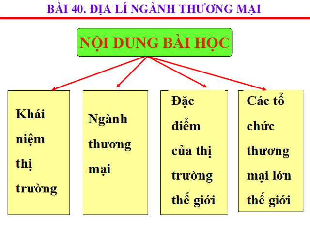Bài giảng Địa lý thương mại Địa lý 10 Bài giảng Địa lý 10