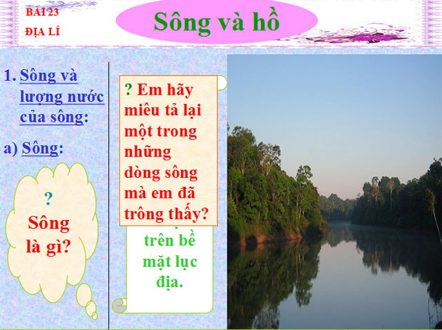 Bài giảng Địa lý 6 