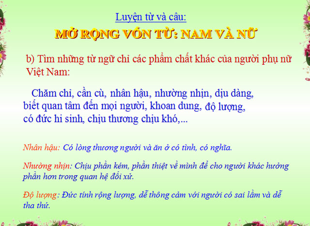 Bài giảng điện tử Tiếng Việt 5