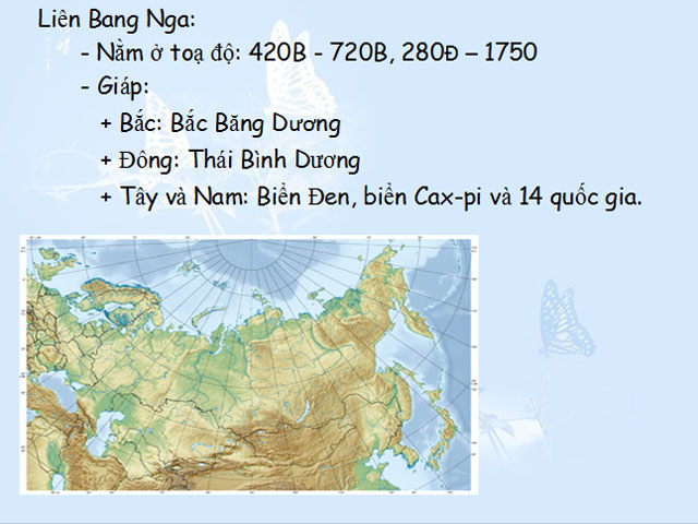 Bài giảng Liên Bang Nga Địa lý 11 Liên Bang Nga Địa lý 11