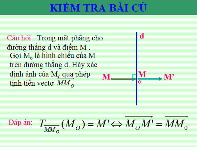 Phép đối xứng trục Hình học 11