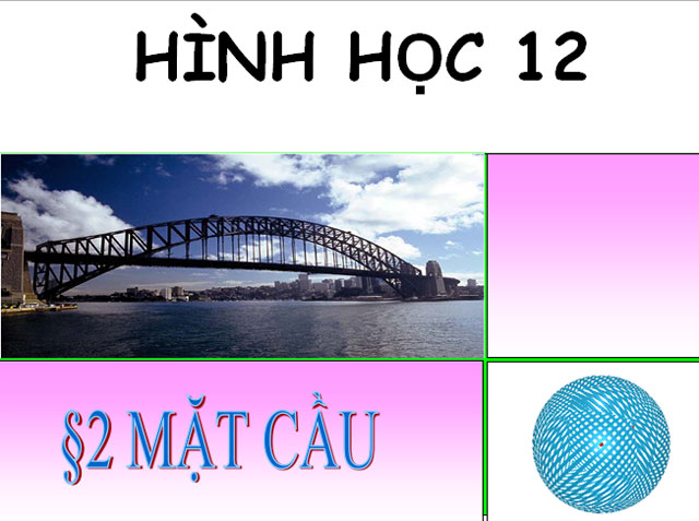 Mặt cầu Hình học 12