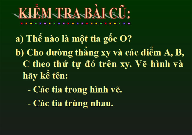Bài giảng Hình học 6