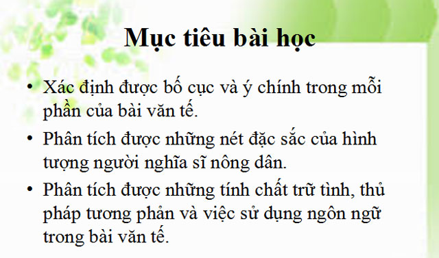 Văn tế nghĩa sĩ Cần Giuộc Ngữ văn 11