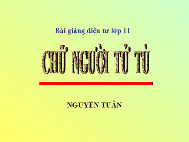 Chữ người tử tù