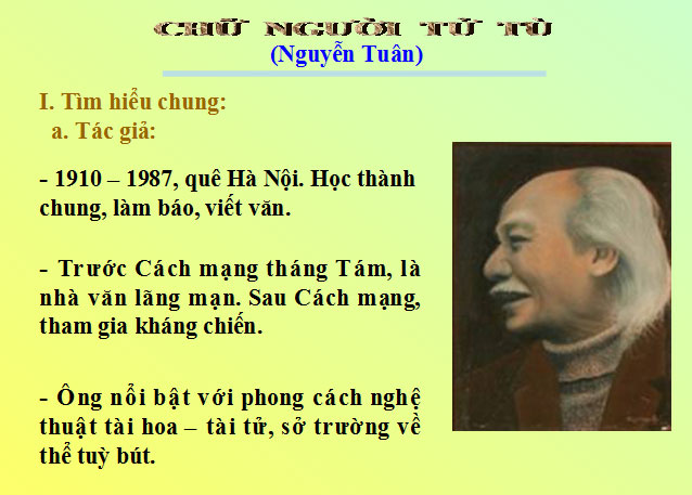 Bài giảng Ngữ văn 11