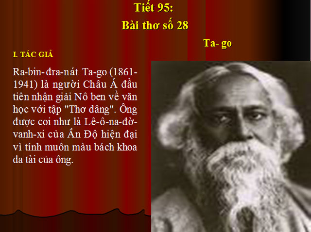 Bài giảng Bài thơ số 28 Bài giảng Ngữ văn 11