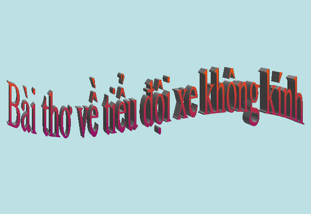 Bài thơ về tiểu đội xe không kính