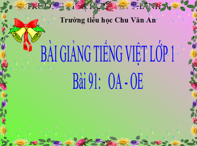  Tiếng Việt 1 bài 91