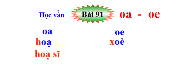 bài 91 Oa - Oe