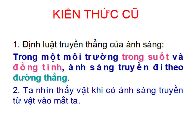 Hiện tượng khúc xạ ánh sáng