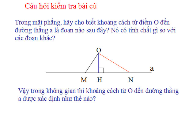  Khoảng cách Hình học 11
