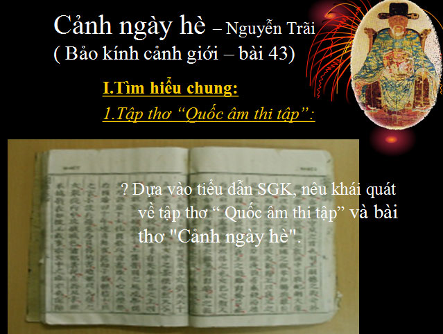 Bài giảng Cảnh ngày hè