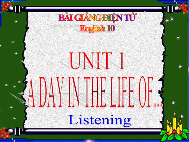 Bài giảng Tiếng Anh 10