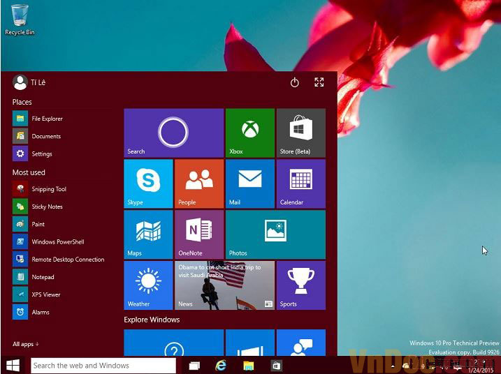 Hướng dẫn cách cài đặt Windows 10 Technical Preview cài Windows 10