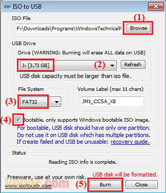 Hướng dẫn cách cài đặt Windows 10 Technical Preview Burn ISO to USB