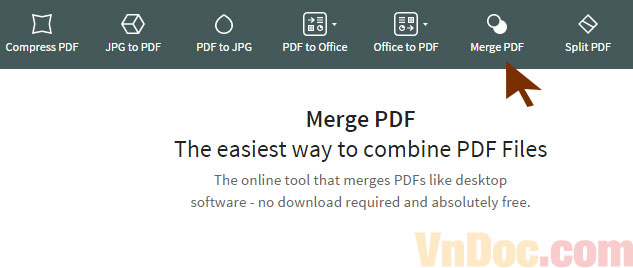 ghép file pdf online