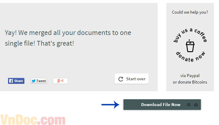 ghép file pdf online