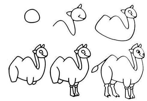 Cách vẽ con lạc đà đơn giản 