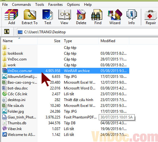 Kết quả thu được là một file nén được bảo mật rồi đấy Cách tạo mật khẩu trên winrar