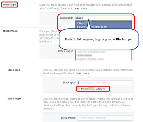 Chặn thông báo chơi game trên Facebook