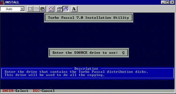 Hướng dẫn cài đặt Turbo Pascal 