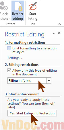 Cách bảo vệ nội dung văn bản Hướng dẫn cách bảo vệ nội dung văn bản