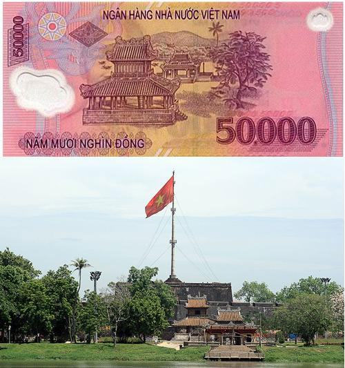 Bật mí những địa danh nổi tiếng trên tiền Việt Nam