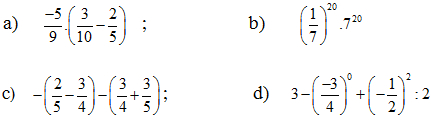 Đề thi giữa kỳ môn Toán lớp 7