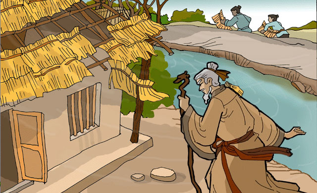 Bài thơ Căn nhà tranh bị gió thu tàn phá