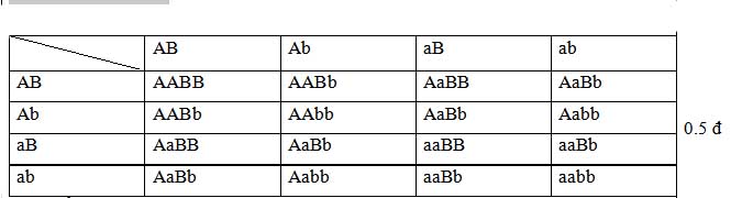 Đáp án môn sinh học lớp 9 Đáp án môn sinh học lớp 9