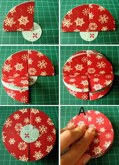 Hướng dẫn cách làm quả cầu giấy xinh xắn trang trí Giáng sinh