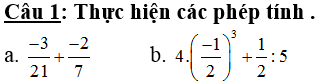 Đề thi học kì môn toán lớp 7