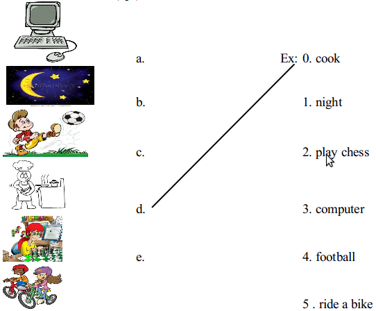 Đề thi học kì 1 môn Tiếng Anh lớp 3