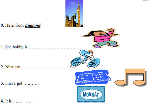 Đề thi học kì 1 môn Tiếng Anh lớp 3